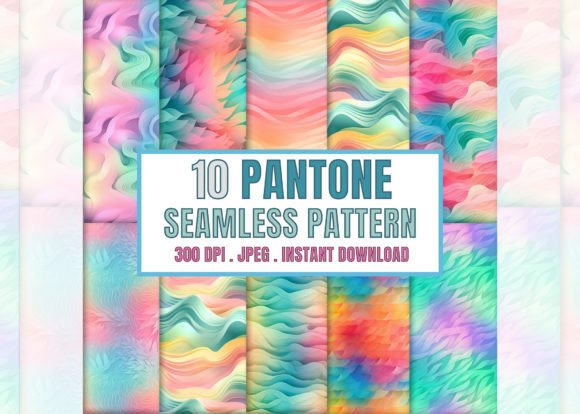 10 Pantone Seamless Patterns