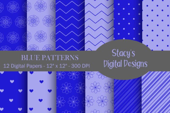 Blue Digital Papers - Blue Patterns: A Strategic Tool for Creative and Operational Excellence