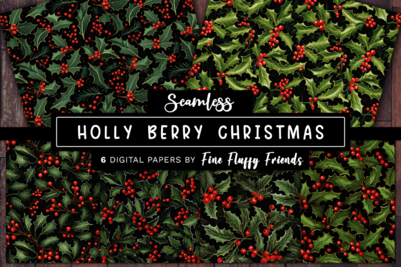 Exploring Holly Berry Christmas Seamless Patterns for Creative Projects