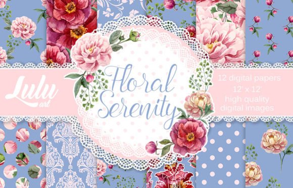 Floral Serenity Through Digital Roses: Exploring the Beauty and Utility of Floral Patterns