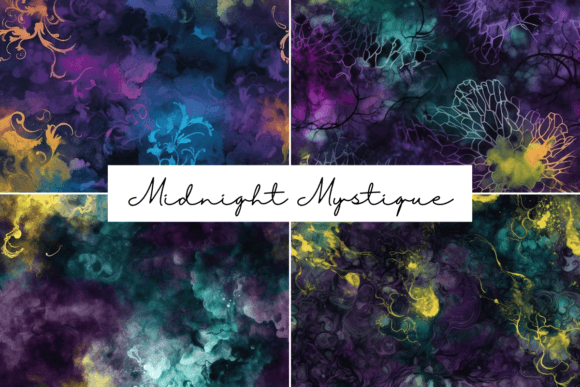 Midnight Mystique Seamless Patterns
