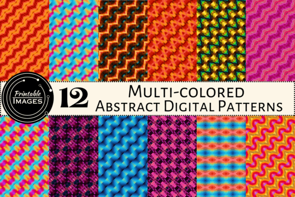 Multi-Colored Abstract Patterns: A Creative Resource for Designers and Crafters