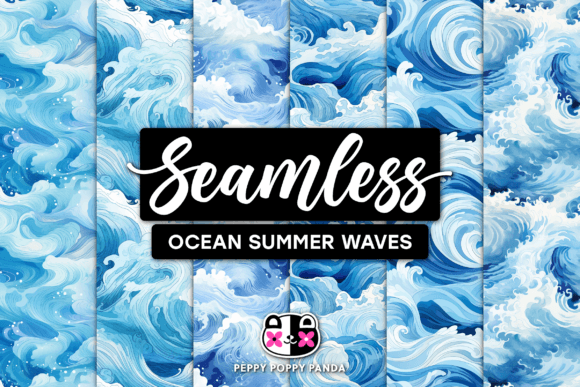 Ocean Summer Waves Seamless Patterns: A Versatile Tool for Modern Designers