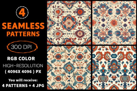 Persian Carpet Morocco Seamless Patterns: A Creative Resource for Designers and Entrepreneurs