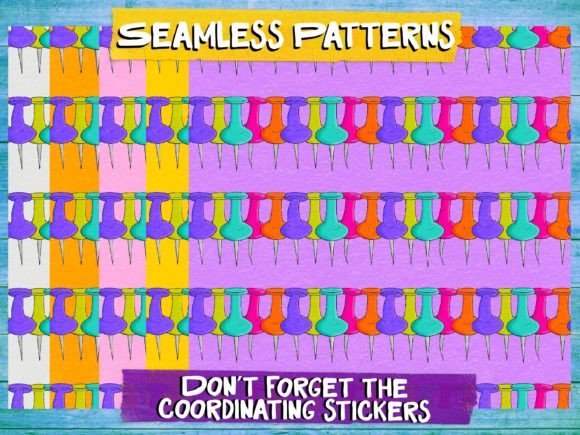 Push Pin Seamless Patterns Vol. 2: A Creative Tool for Modern Designers