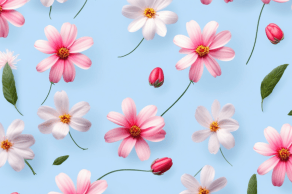 Seamless Patterns, Wildflower Set D: A Versatile Design for Creative Projects